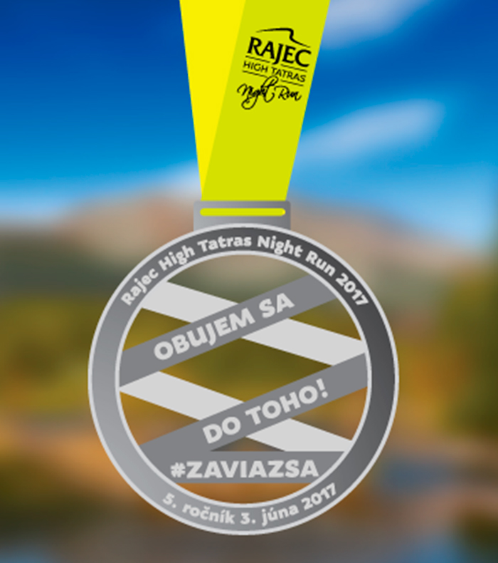 Rajec High Tatras Night Run medaila
