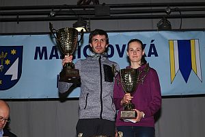 Branislav Šarkan a Veronika Zrastáková, víťazi v absolútnom poradí (bez rozdielu veku)