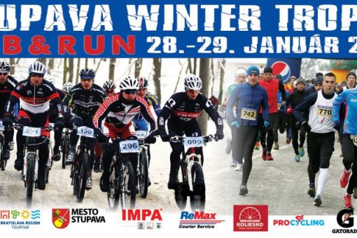 Stupava Winter Trophy 2017 - MTB & RUN 10 Baner STUPAVA WINTER TROPHYT 2017