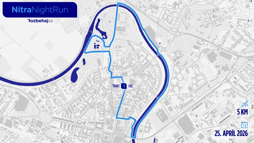 Night Run Nitra mapa