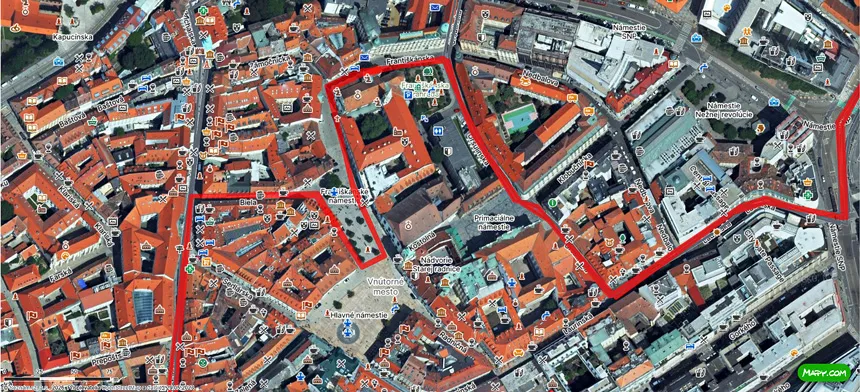 Mapa ČSOB Bratislava Marathon 2026