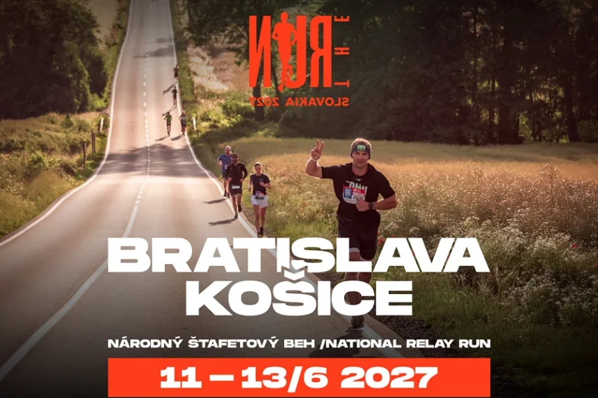 Slovensko naopak | THE RUN SLOVAKIA na jubileum otáča smer. 10. ročník pobeží po prvý raz z Bratislavy do Košíc. 1 the run title kopie